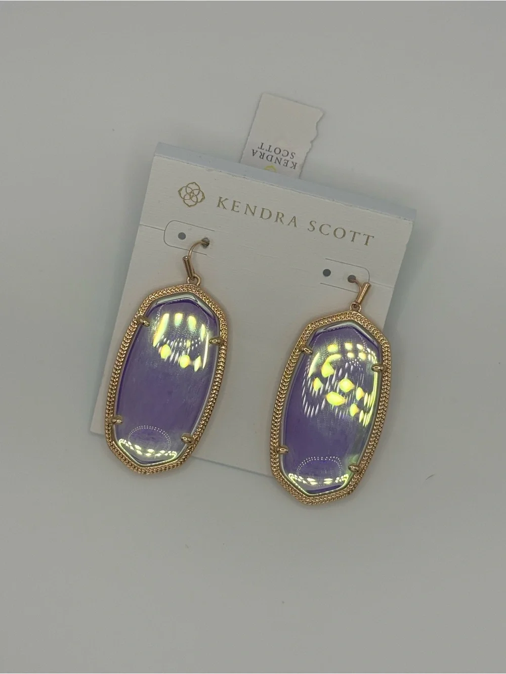 Kendra Scott RSG dichroic glass Iridescent danielle Drop Earrings
